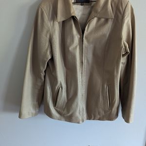 - Women's Belansia Espania Tan Soft Leather Jacket